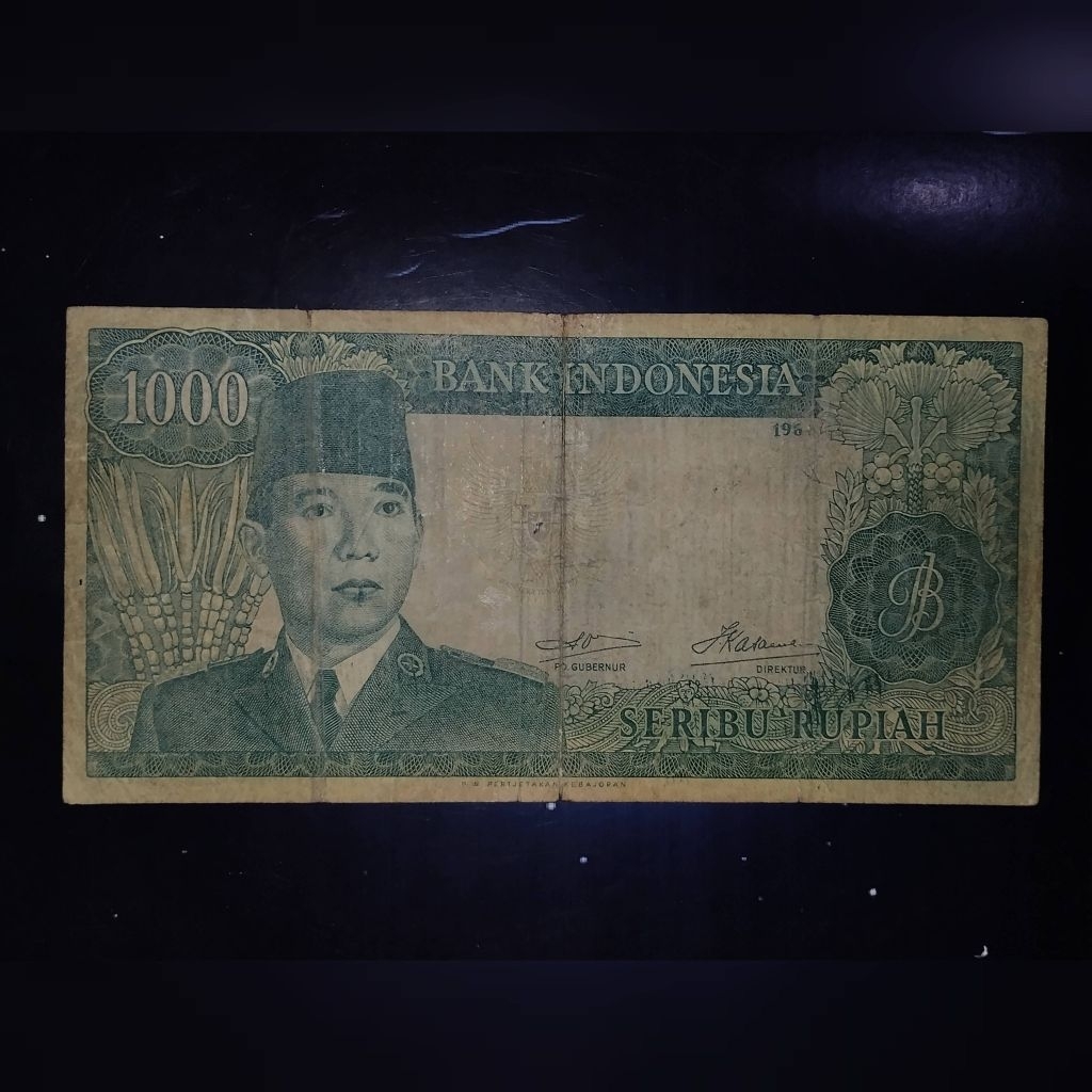 uang kuno 1000 sukarno 1964