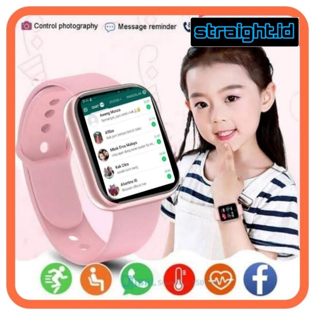 IMOO JAM HP ANAK ANDROID 4G TERBARU SMARTWATCH T500 Y68 A1 U10 10 maxJAM TANGAN PINTAR SMS TLFN MUSI