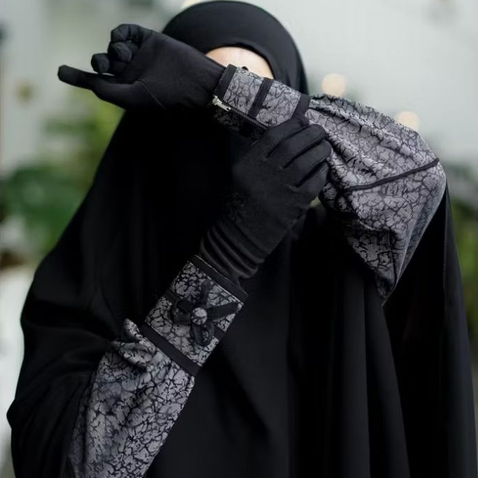 gamis syar'i umbrella special warna hitam by ghumaisha collection