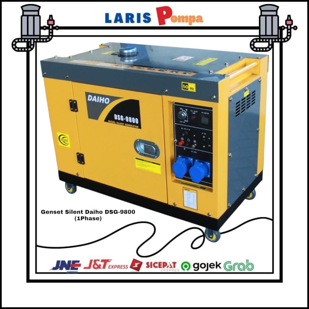 Genset Silent Daiho DSG-9800 (1Phase)
