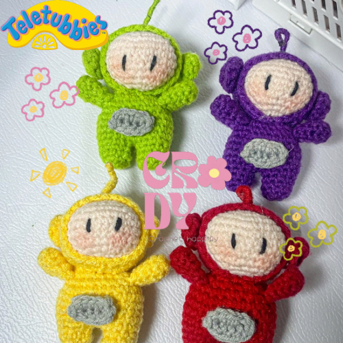 Amigurumi Teletubbies Keychain || Gantungan Kunci Teletubbies