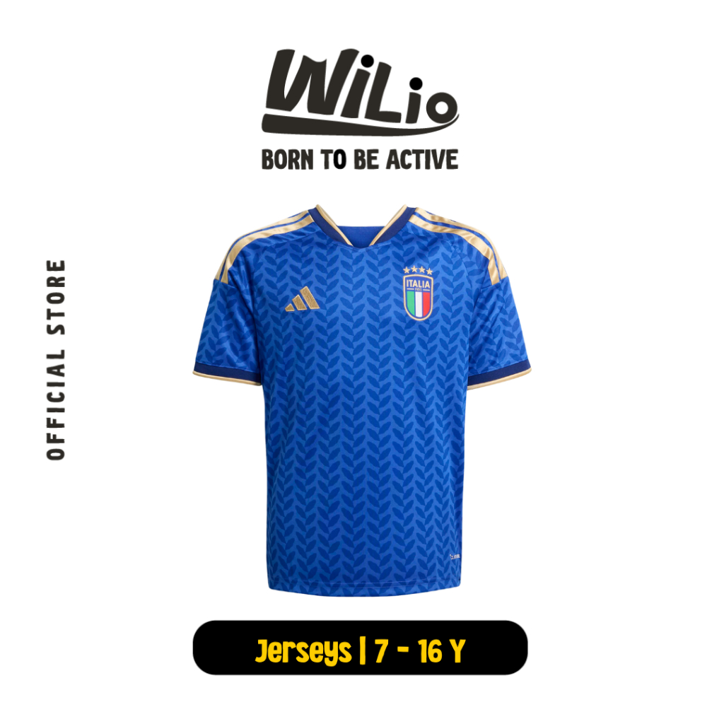ADIDAS Italy FIGC 26 Home JY7585 - Jersey Anak (Biru)