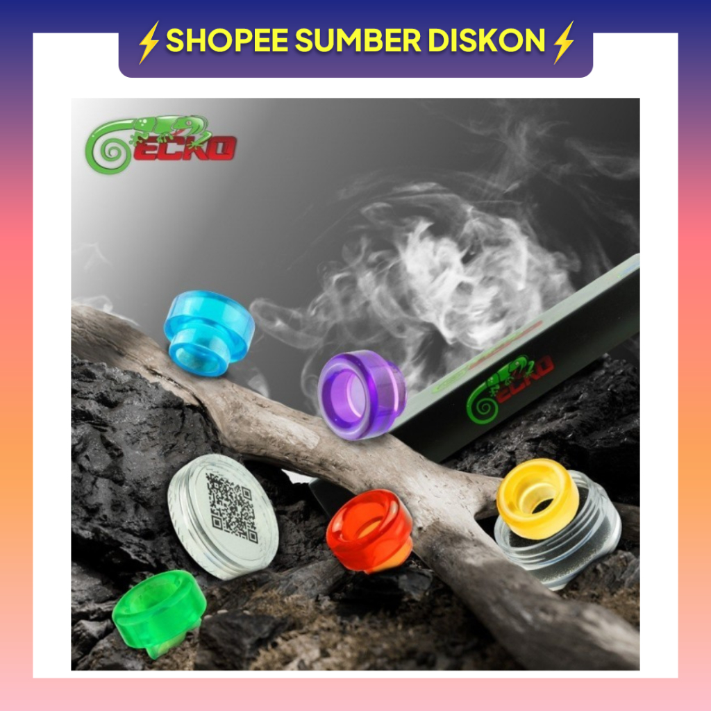 Drip Tip 810 Gecko Clear Leopard By Gecko 100% Original