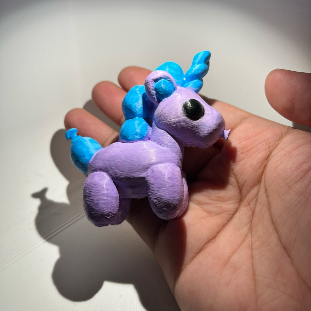 Balloon Unicorn Adopt Me Figure 3d