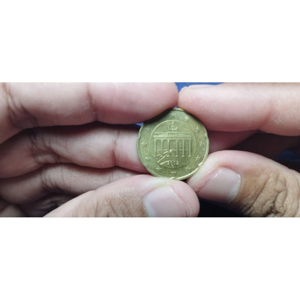 KOIN 20 CENT EURO JERMAN USIA 23 TAHUN (2002)