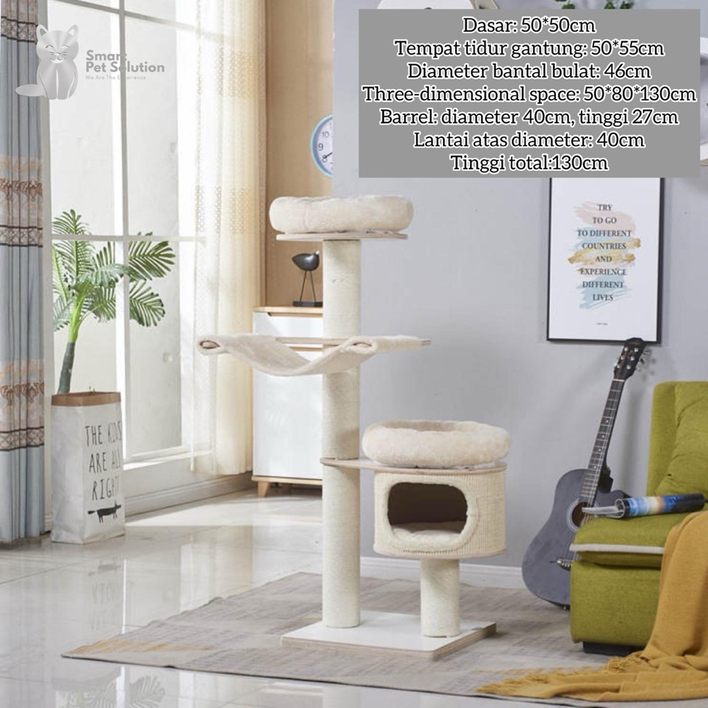 Cat Tree B130 | Cat Condo Premium | Cat Tree Kokoh