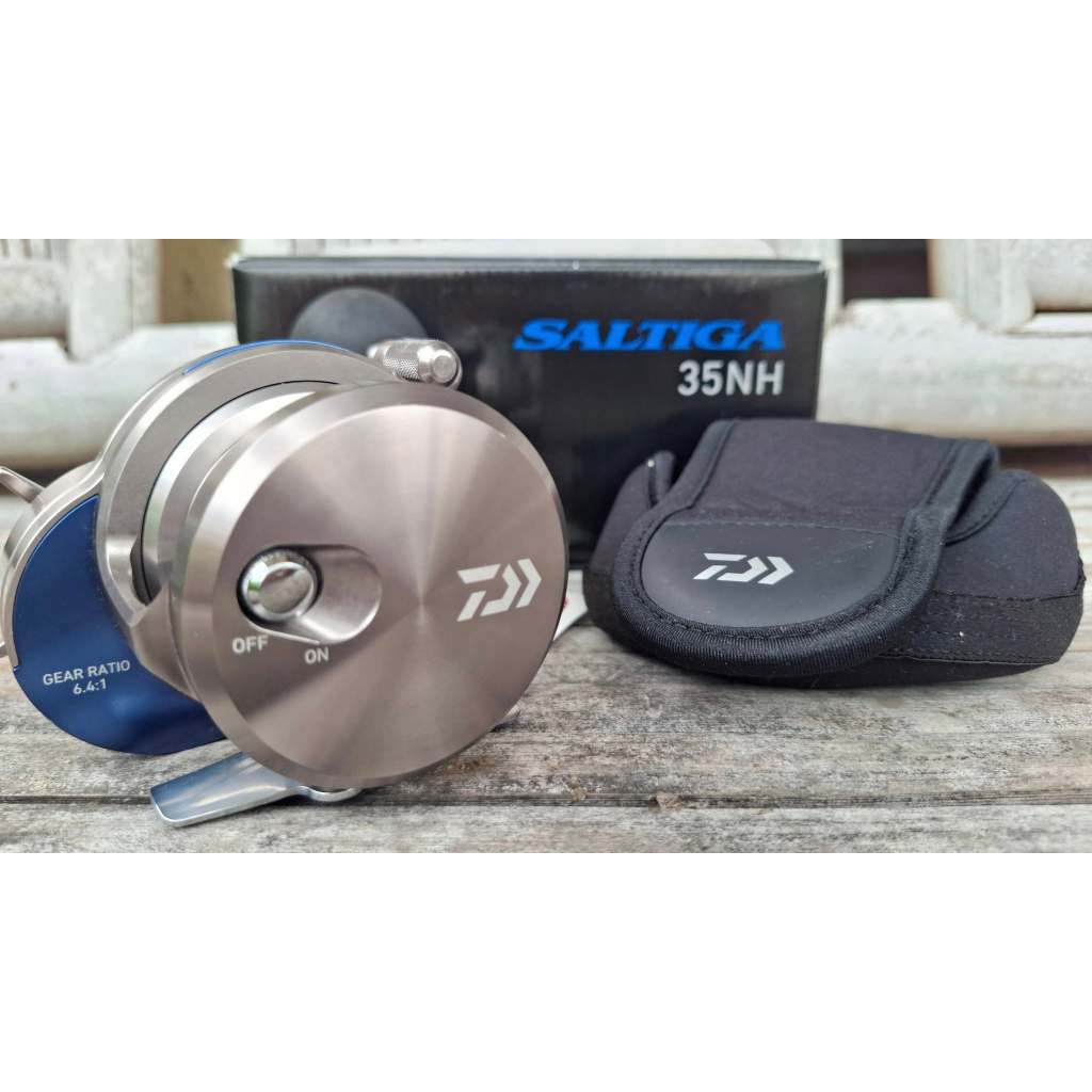SECOND OVERHEAD REEL DAIWA 15 SALTIGA 35NH (HANDLE KANAN)