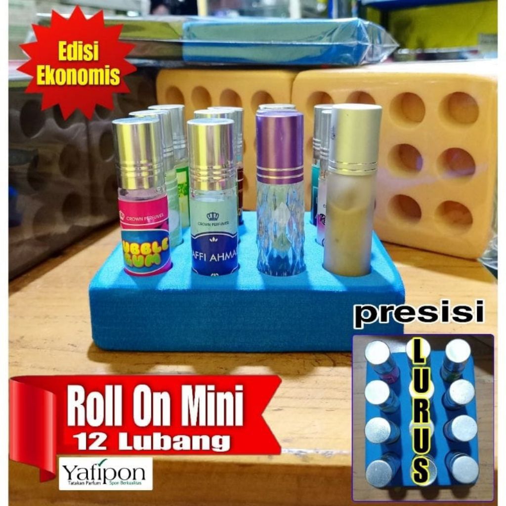 Display Parfum Roll on 12 Lubang