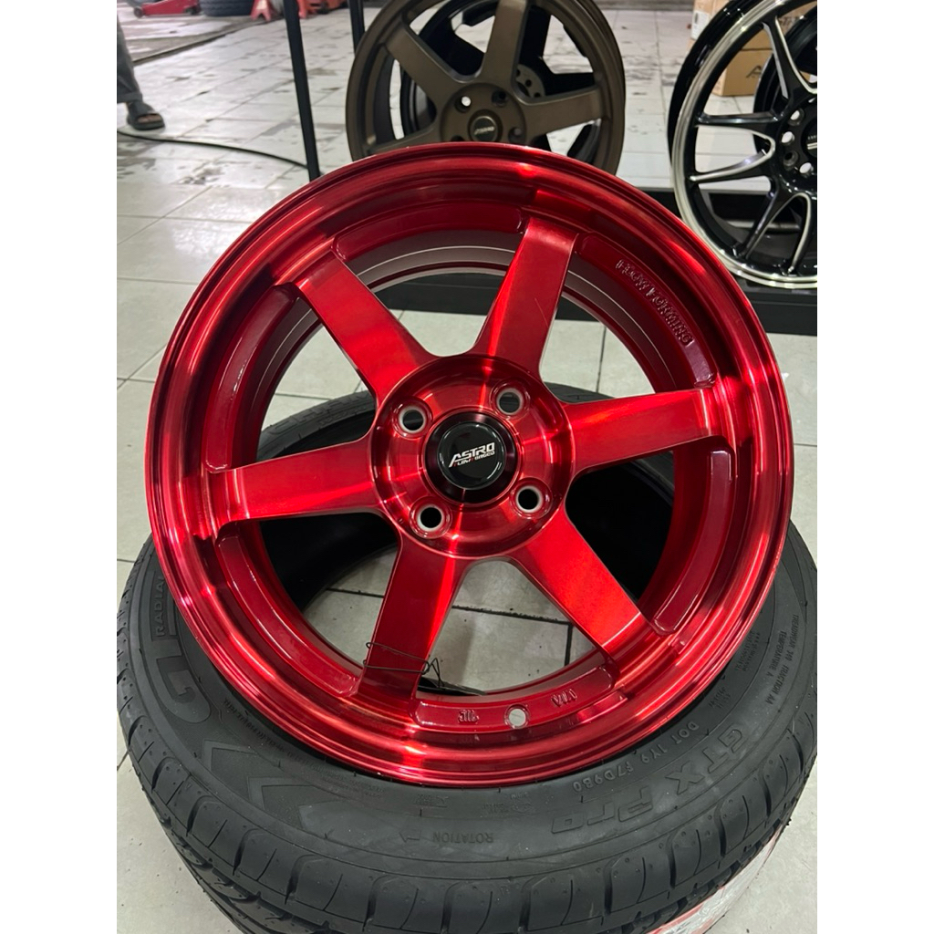 Velg Mobil Sporty Flowforming Rays TE37 Ring15 Sangat Ringan Agya Calya Swift Jazz Brio Yaris Sigra