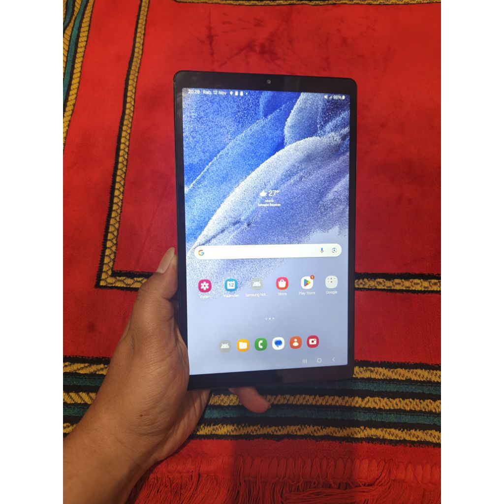 samsung tab a7 lite layar 87in 4G sim ram 3gb 32gb normal garansi resmi tab murah