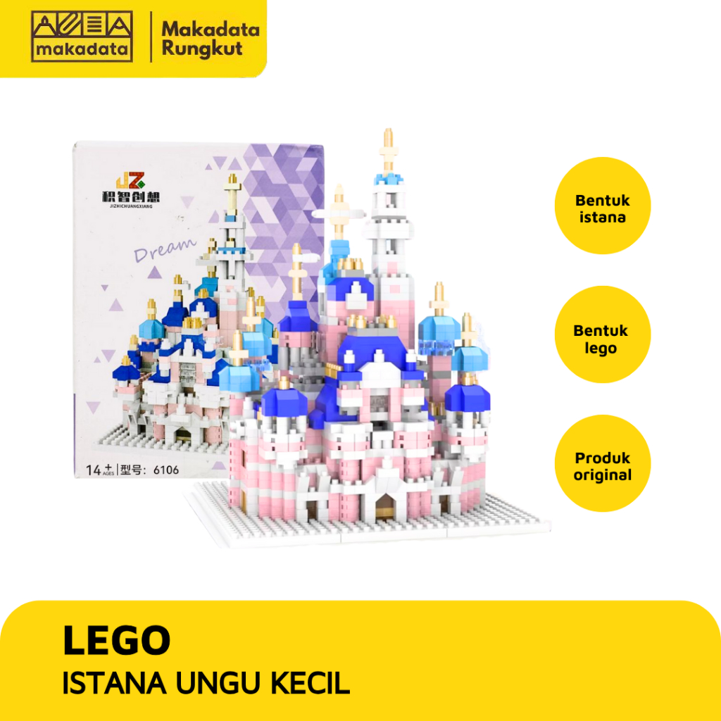 MAINAN ANAK LEGO ISTANA UNGU KECIL