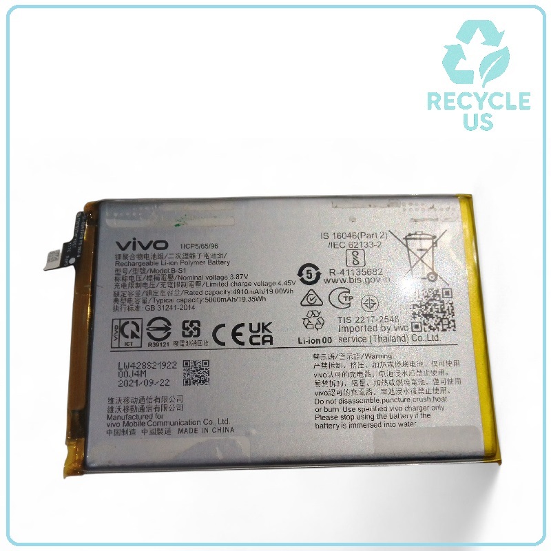 Recycle.Us - Baterai Vivo Y21 Y21s Y33 B-S1 Bekas