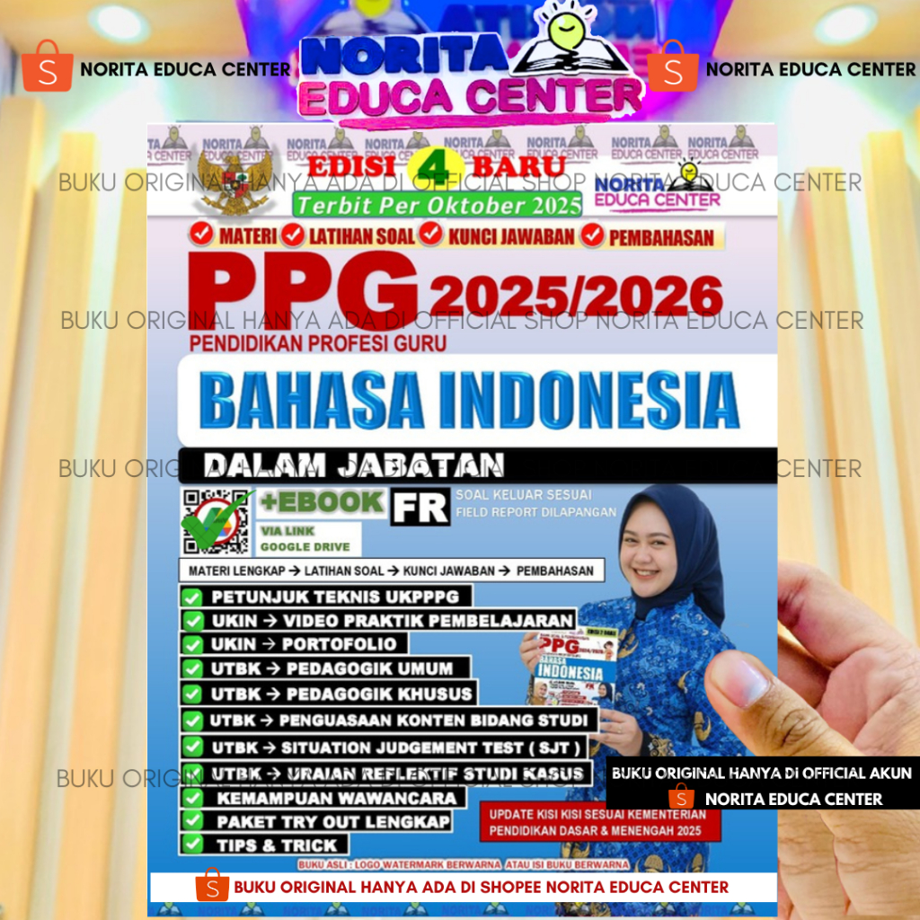 BUKU PPG BAHASA INDONESIA DALJAB DALAM JABATAN NORITA EDUCA CENTER