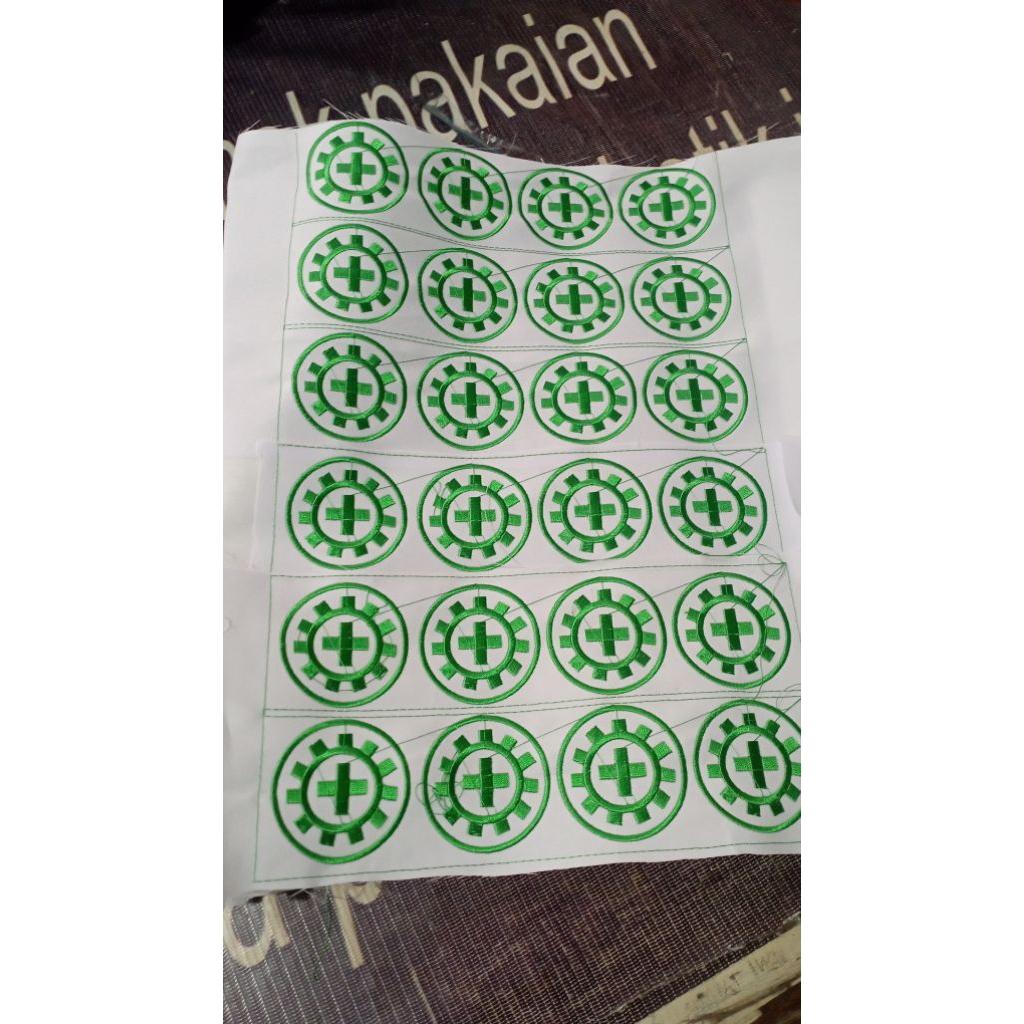 BADGE BORDIR LOGO K3 BULAT 6X6