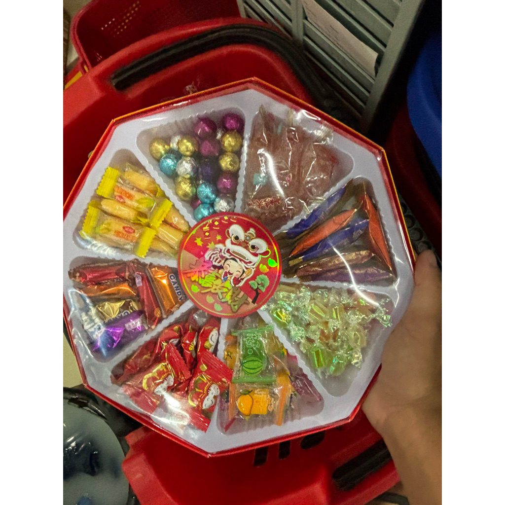 Manisan segi 8 permen / manisan imlek segi 8