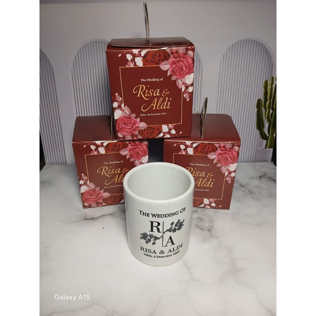 Souvenir mug sablon souvenir gelas sablon kemas box ,souvenir mug custom , souvenir tasyakuran