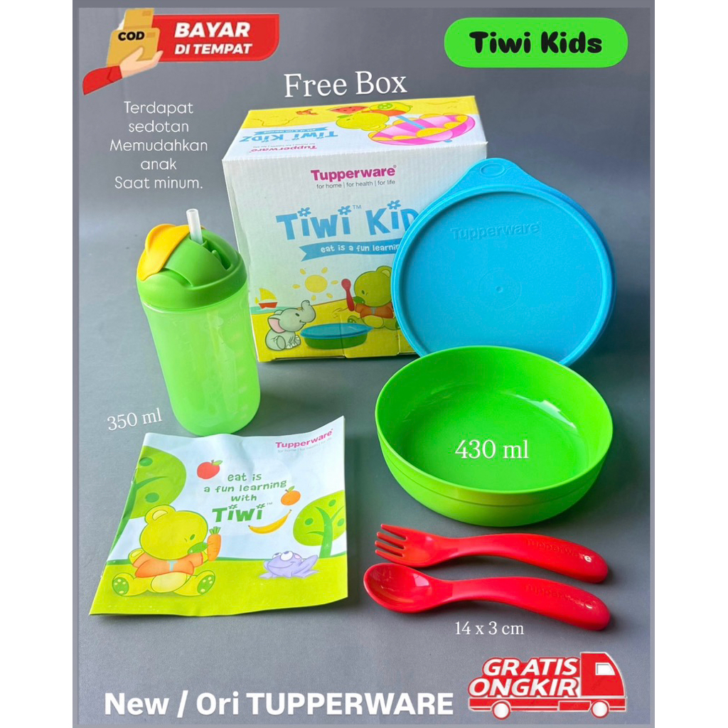 Tiwi Kids Tupperware, Botol sedotan anak-anak Tupperware, gelas anak Tupperware
