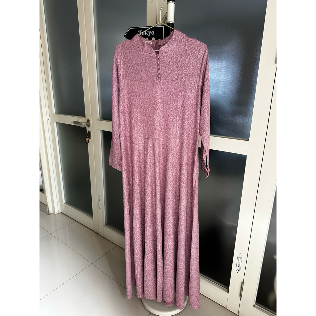 Preloved Gamis|Dress Wanita|Fashion Muslim Ungu | lilac | purple