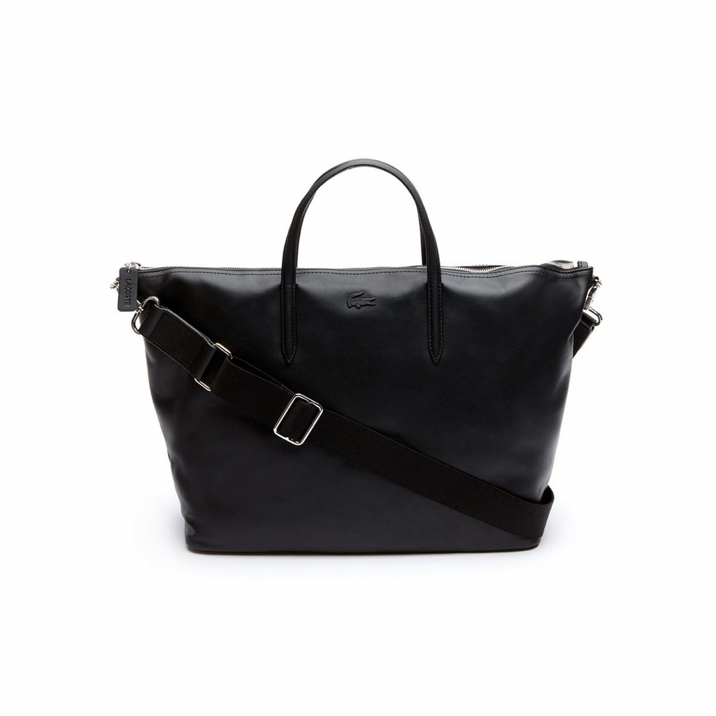 Lacoste Leather Tote Bag Black (Preloved)