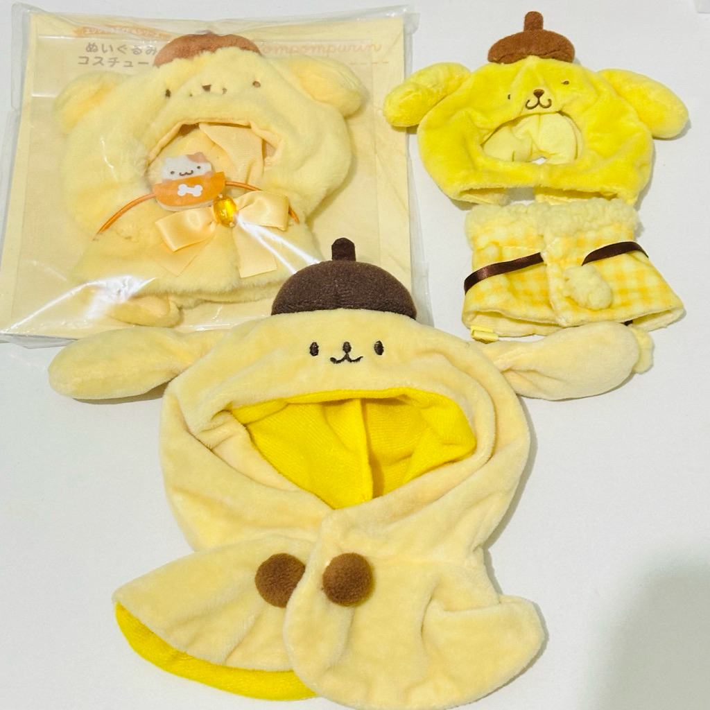 (official) cape sanrio pompompurin - buat rukappu / chibigurumi