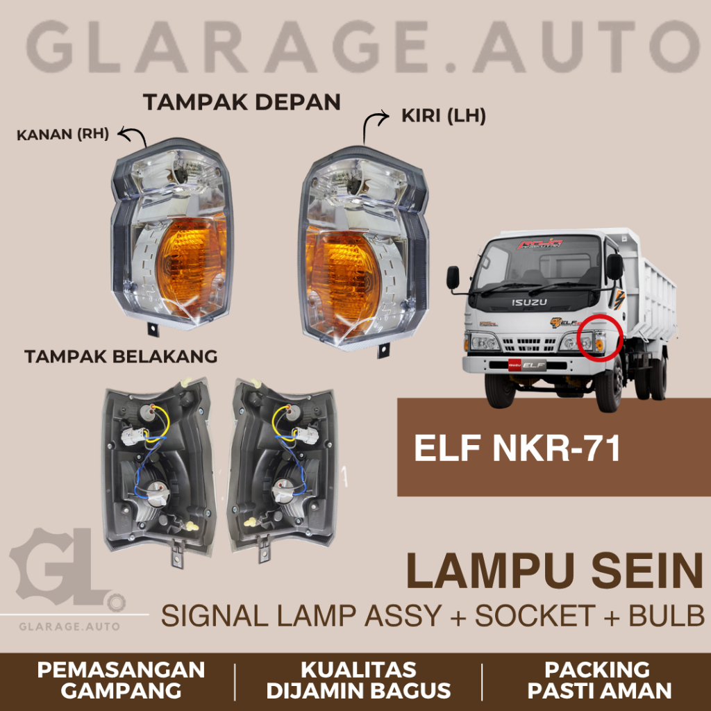 CPU Lampu Sein / Signal Lamp ELF NKR 71