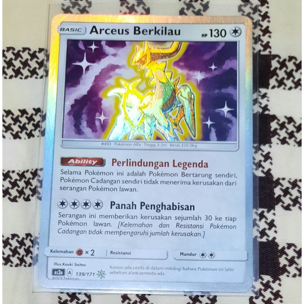 Kartu Pokemon Arceus Berkilau As2a bahasa indo tcg