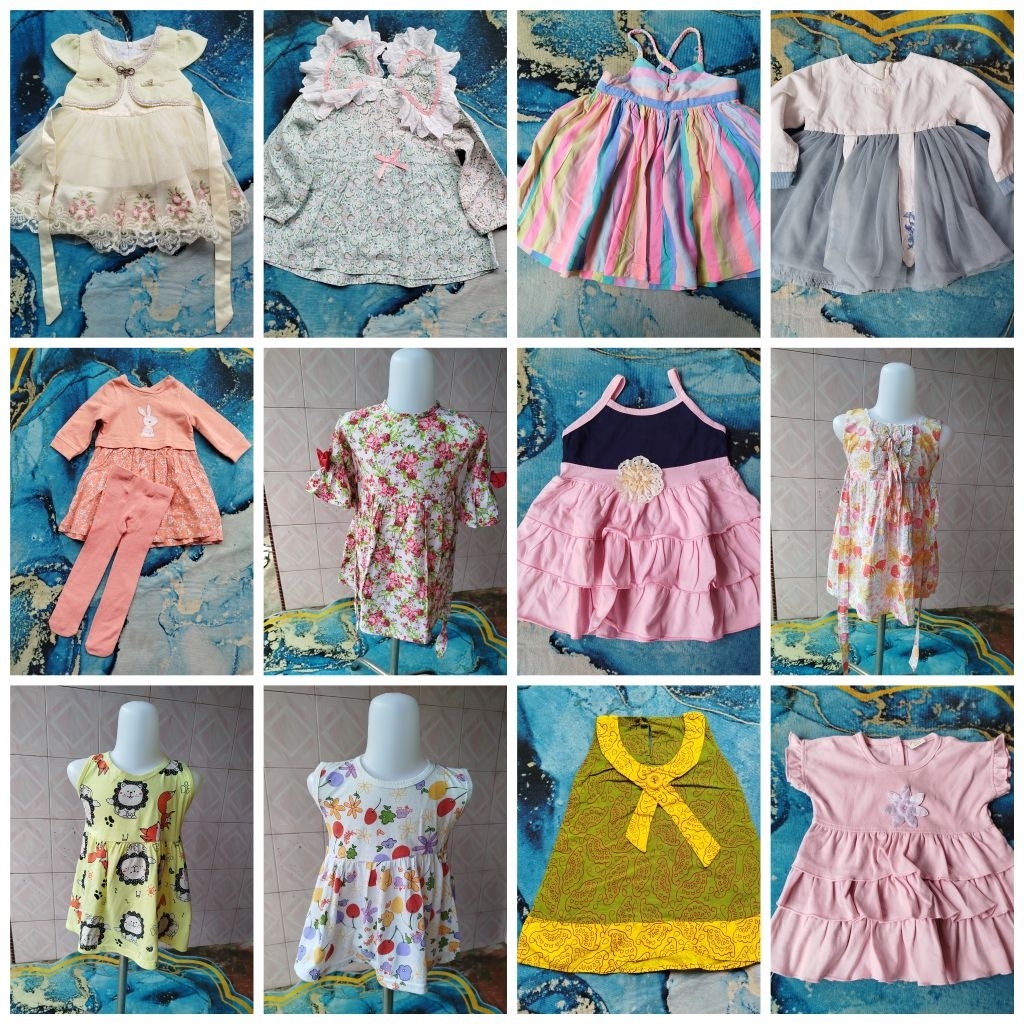 pl gaun mewah anak/ gaun brand/ dress pesta/  gaun tutu