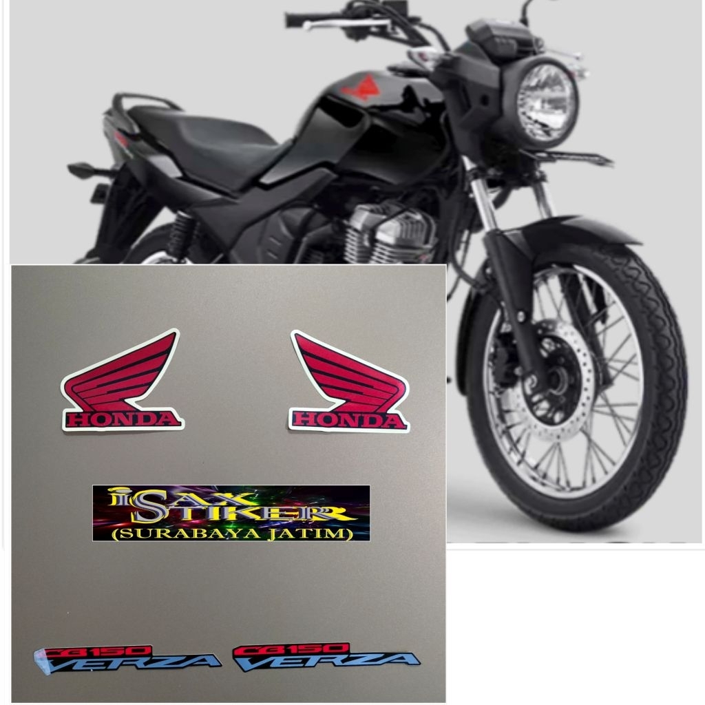 Striping Original Honda Verza CB150 Hitam tahun 2025 2026