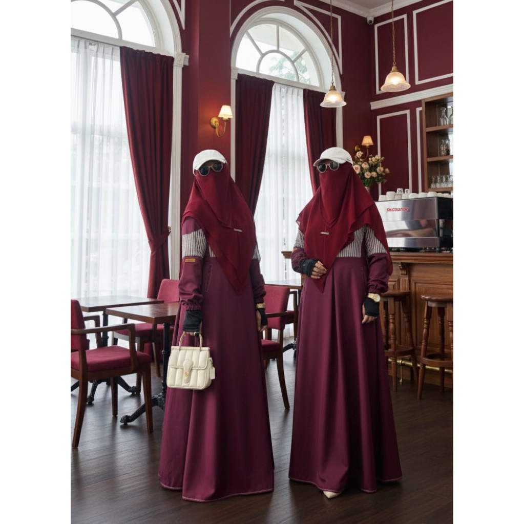 Klenting Dress By Zisheeri Gamis Katun Kekinian dengan Model yang Simple dan Menawan