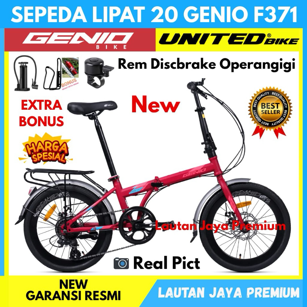Sepeda Lipat 20 Genio F371 By Unitedbike NEW