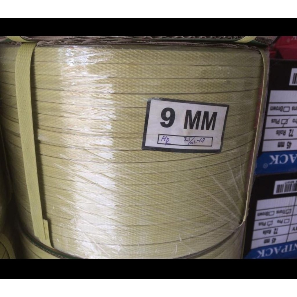 TALI KLEM 9MM KUNING/STRAPPING BAND/TALI PACKING