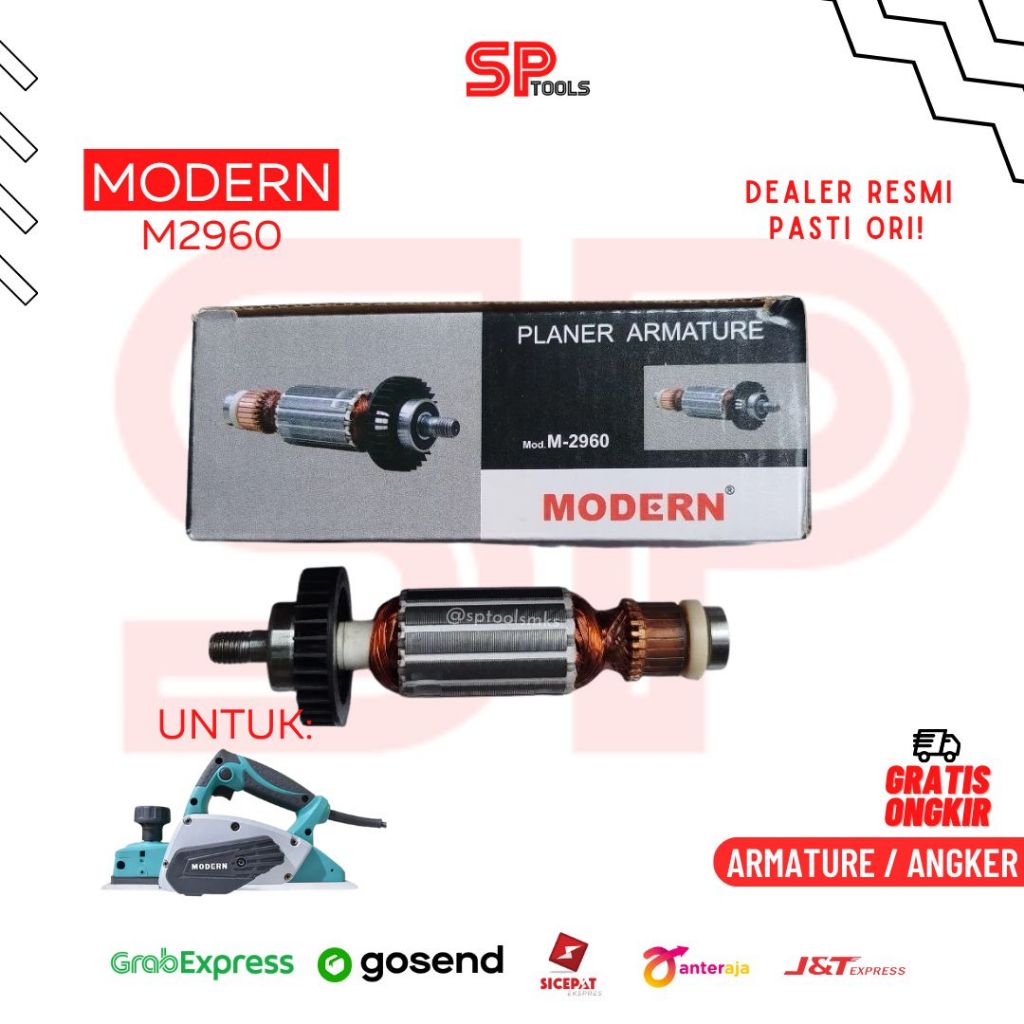 SPAREPART ARMATURE ANGKER MESIN KETAM PLANER PLANNER SERUT KAYU MODERN M2960
