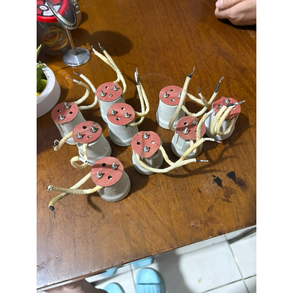 fitting fetting Plafon Keramik lampu fiting panjang