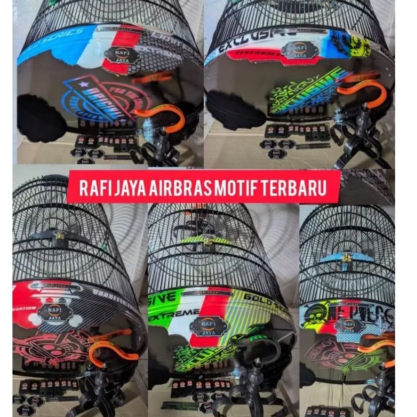SANGKAR KANDANG RAFI JAYA AIRBRAS MOTIF TERBARU  NO 1.2.3.4