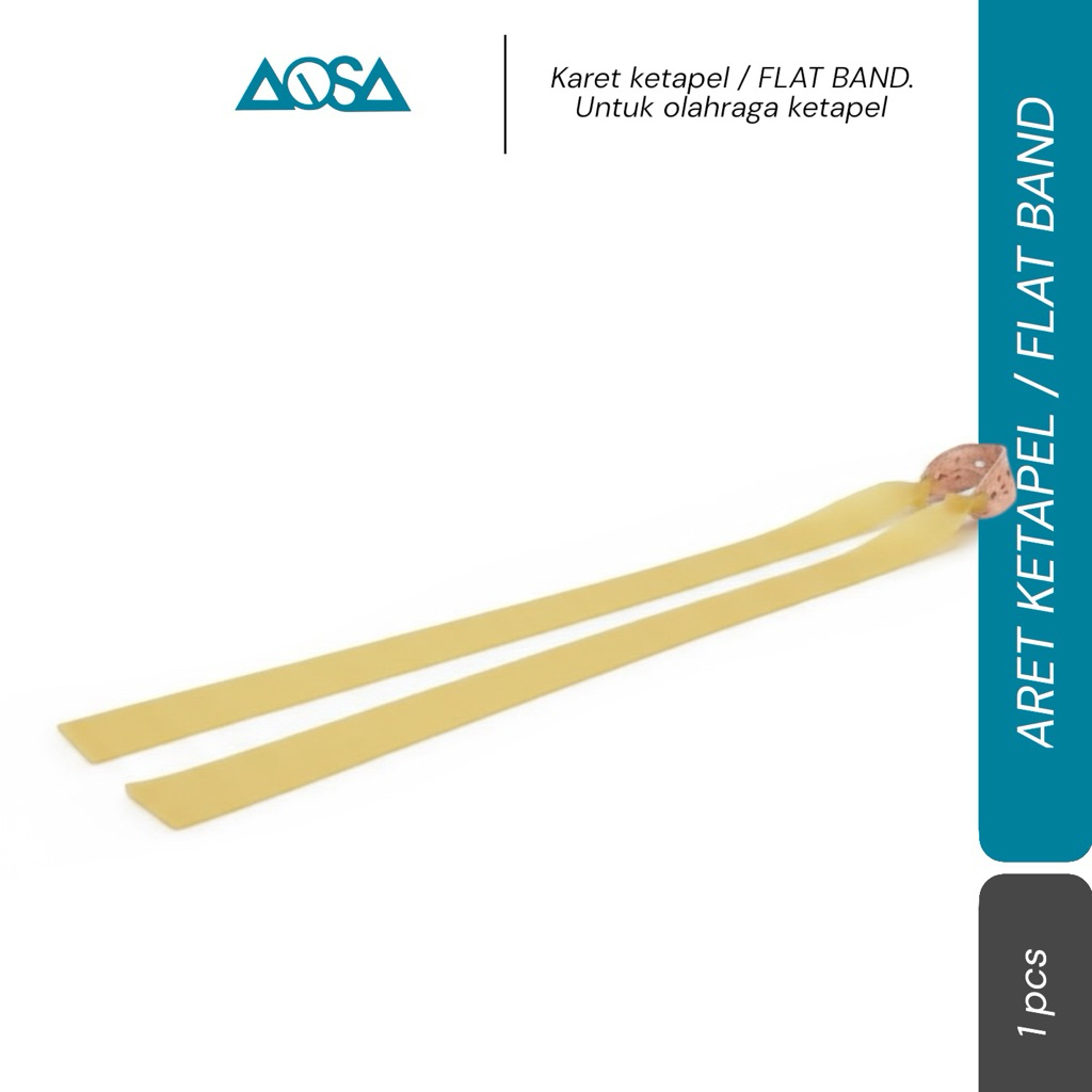 karet ketapel flat band cream 0.5mm sport karet ketapel