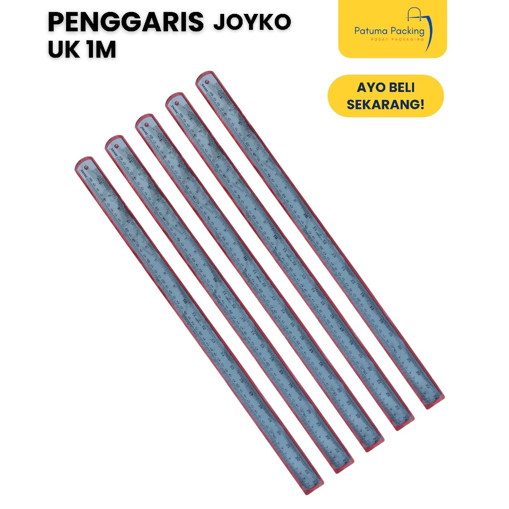 Penggaris Besi Joyko 60cm Mistar Stailees Steel