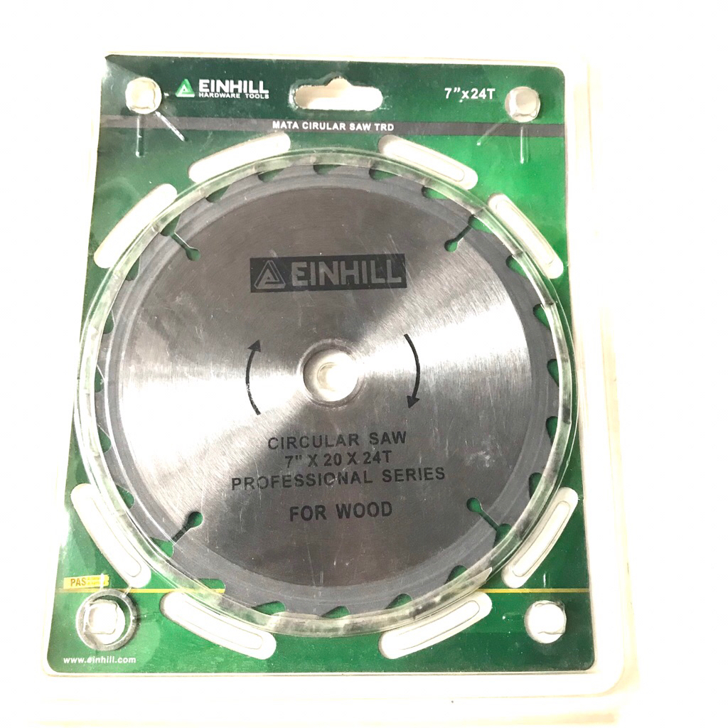 Pisau Potong Kayu/Circular SAW 7”x24T Einhill