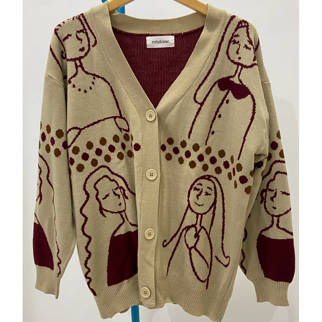 Preloved Cardigan Rubylicious