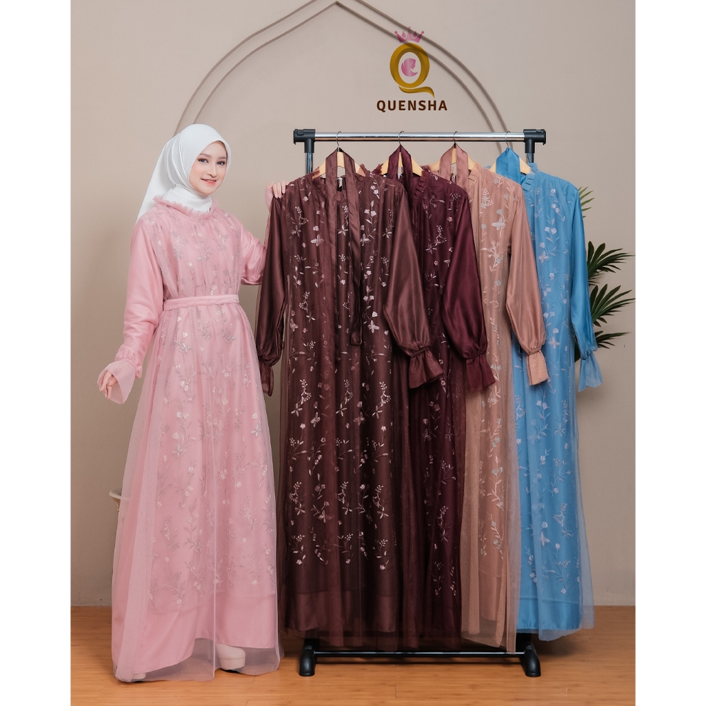 Gamis Kondangan Wanita Remaja Model Mayung Variasi Brokat Garden Premium Gamis Ibu Ibu Terbaru