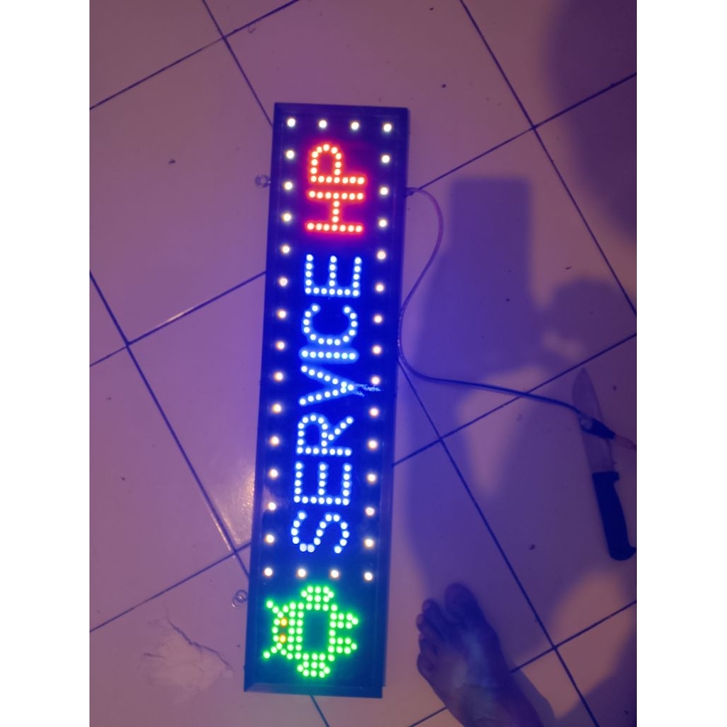 tulisan lampu led/LED sign  (tidak jalan)