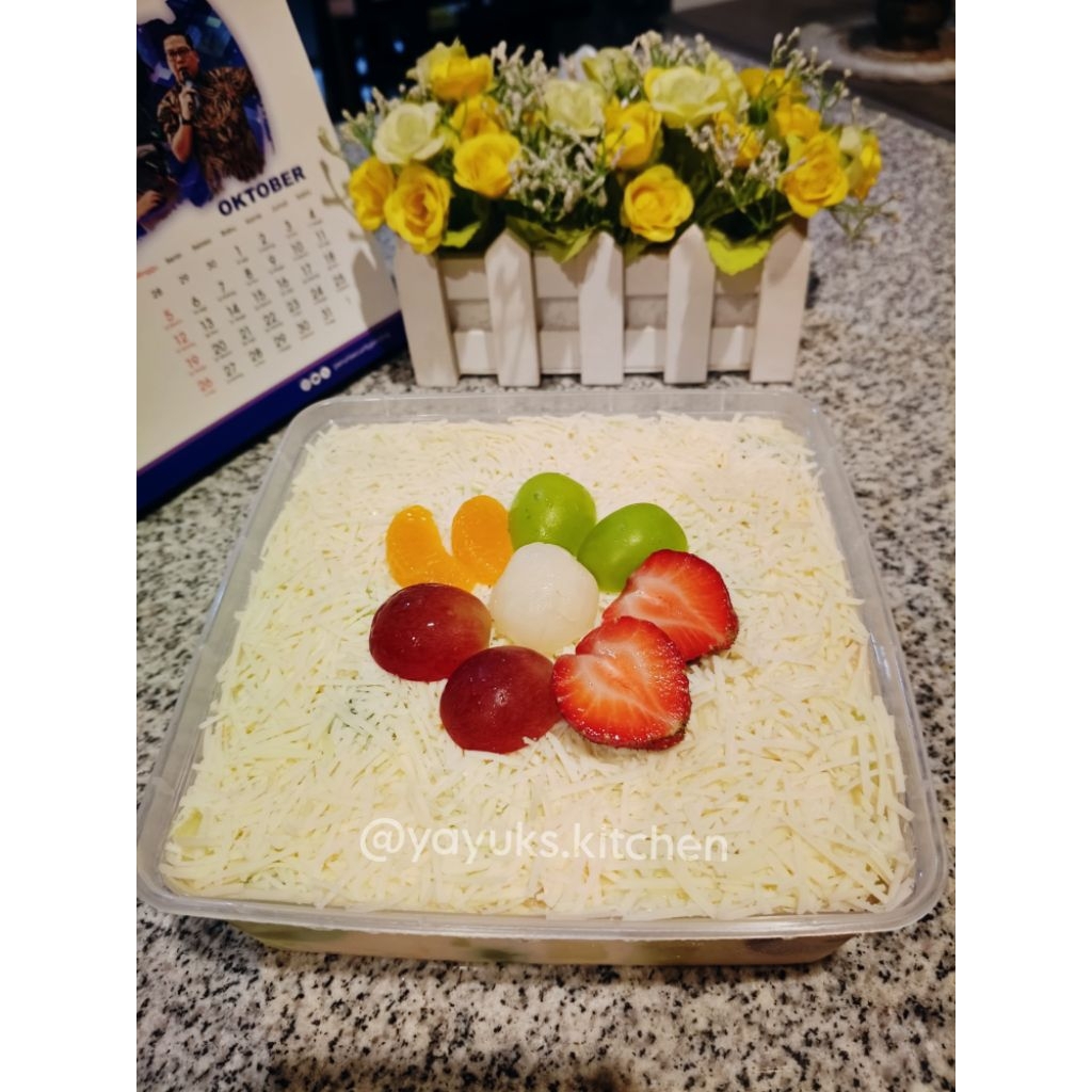 [FRESH] Salad Buah Original 2000 ml - Isi Full Buah & No Jelly