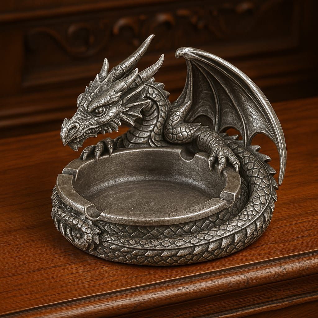 Asbak Logam Karakter Naga