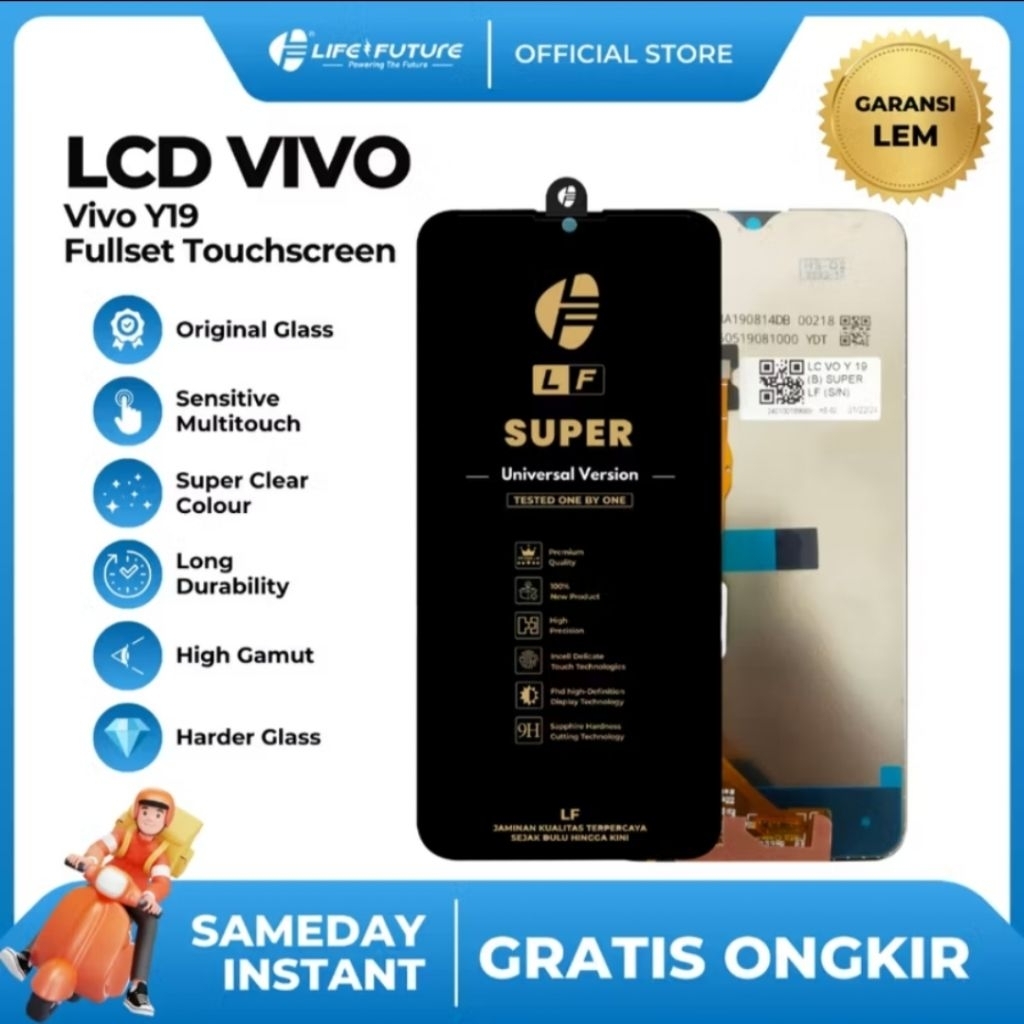 [LCD LIFE FUTURE] LCD LIFE FUTURE LF+TS VIVO Y19 Fullset Touchscreen Grosir Murah
