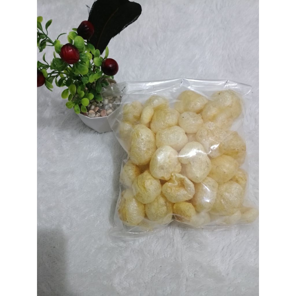 KRUPUK RAMBAK KULIT SAPI RASA ORI 3ons