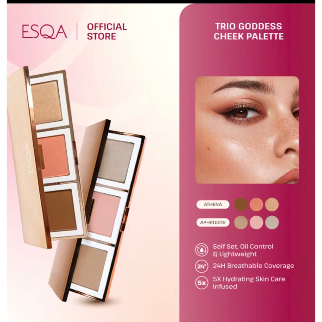 Esqa Trio Goddess Cheek Palette Athena