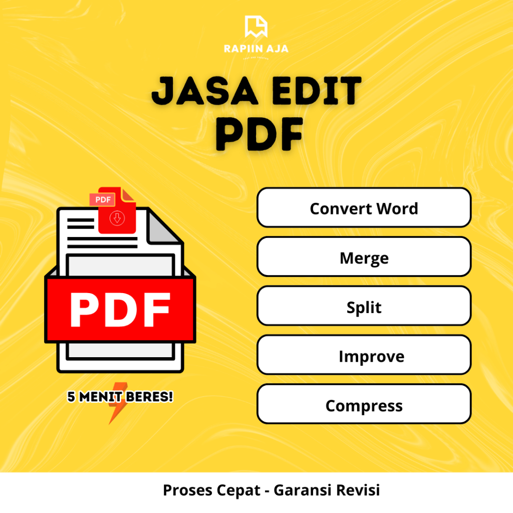Jasa Edit PDF Lengkap | Gabung Split Convert Word Excel PPT & Edit Dokumen Gambar