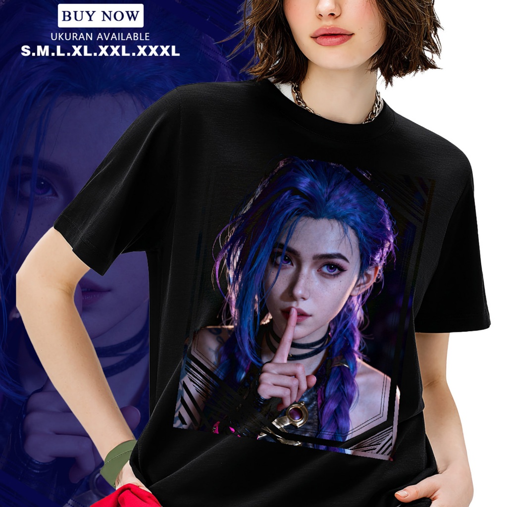 Kain Katun Kaos Wanita Sehari-hari Untuk Teh Bersama Teman, Cetakan Bunga Frangipani, Adem Dan Nyama