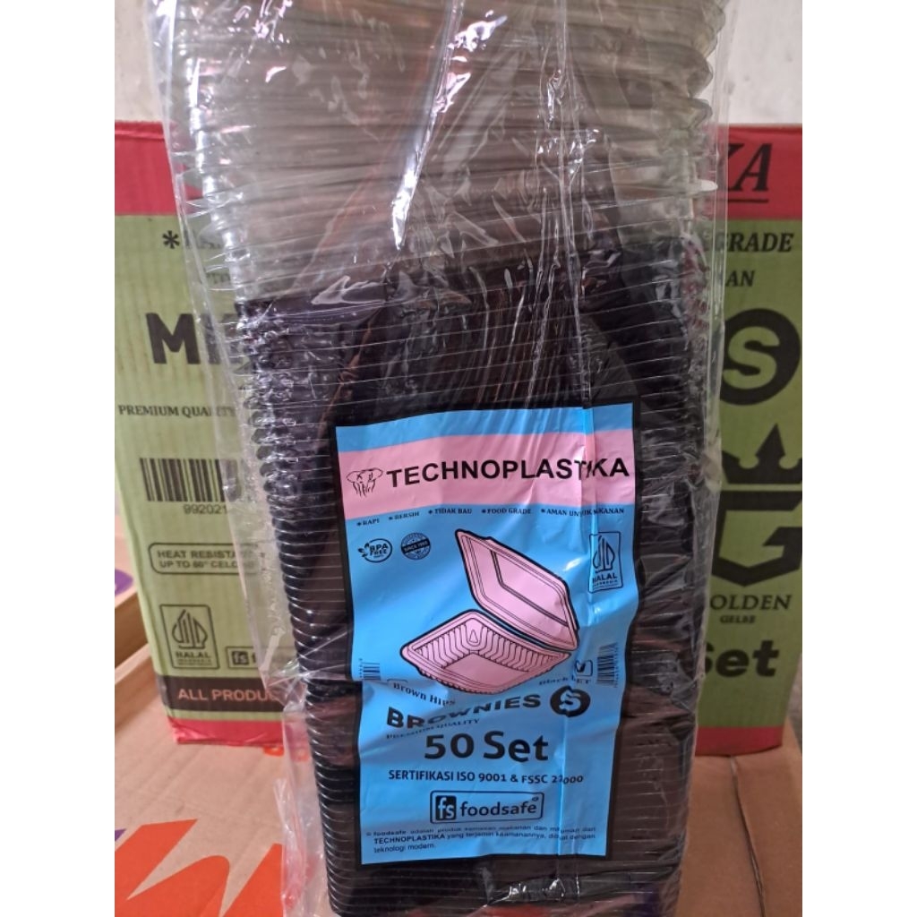 MIKA BROWNIES S @50PCS / Mika bento tray kecil