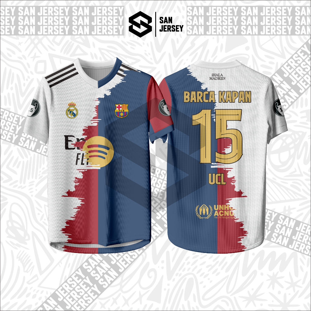 JERSEY MADRIDISTA REAL MADRID BARCA KAPAN 15 UCL