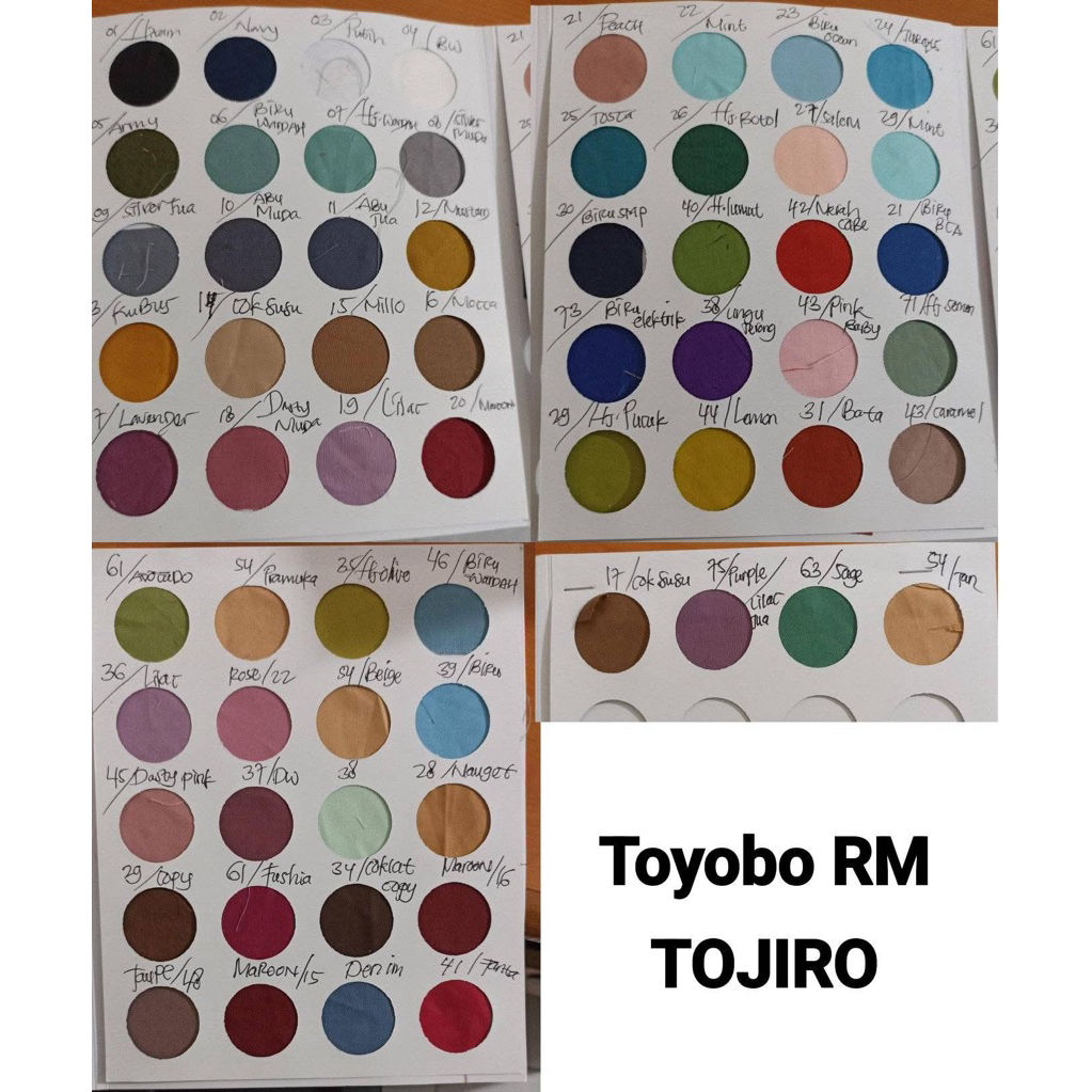 KAIN KATUN Toyobo Rm fodu tojiro deluxe meteran